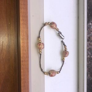 homemade boho bracelet